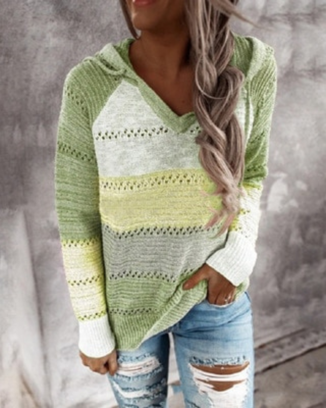 Relaxed fit women's fashion hoodie. Comfortable & stylish long sleeve pullover for modern everyday wear.