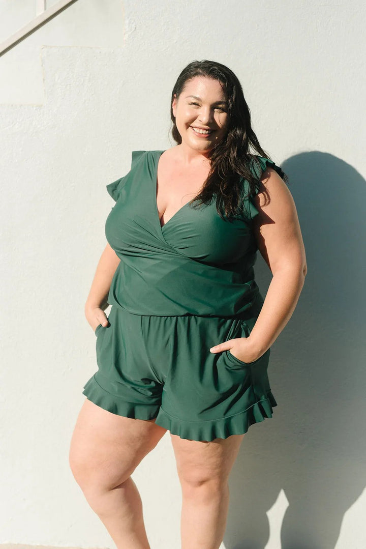 Red women's supportive one-piece swimsuit, making a stylish statement in swimwear and summer fashion.