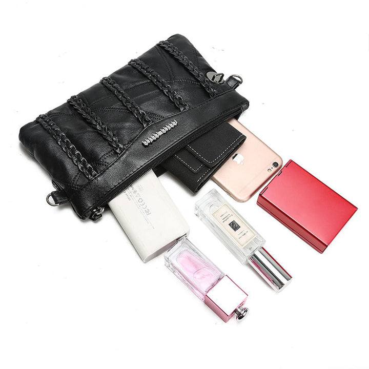 Elegant PU leather women's evening bag. Perfect crossbody clutch for parties & special occasions.