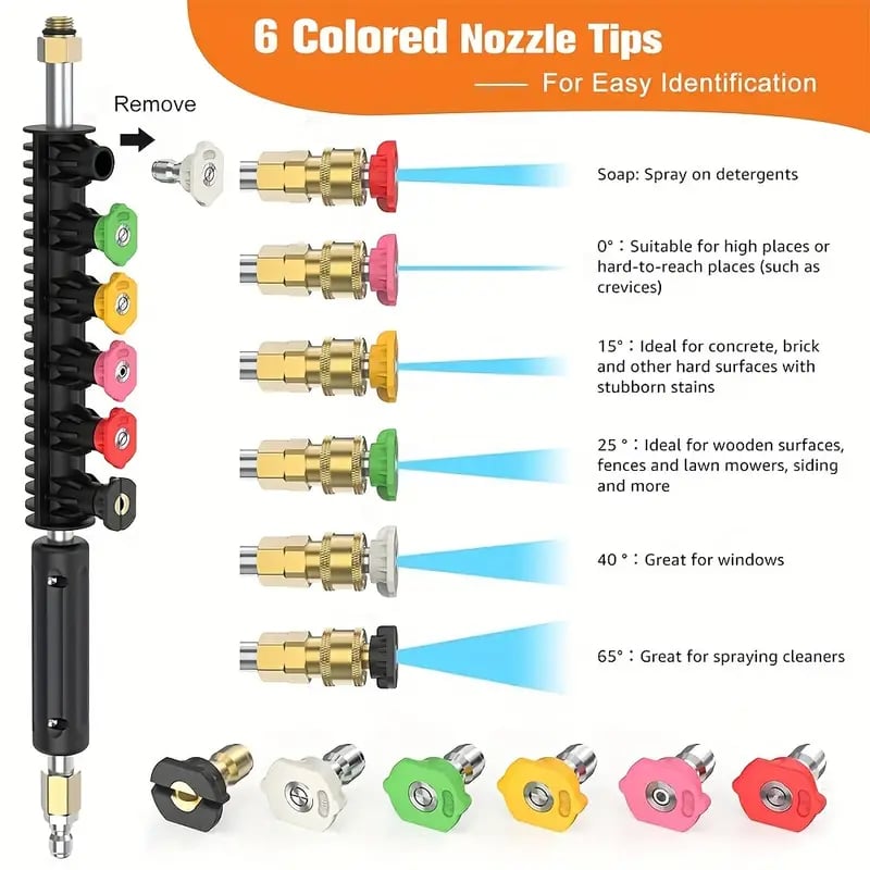 Professional telescoping pressure washer wand for home & gutter maintenance.