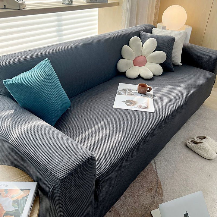 Textured stretch sofa cover, a versatile and practical home textile for any living space