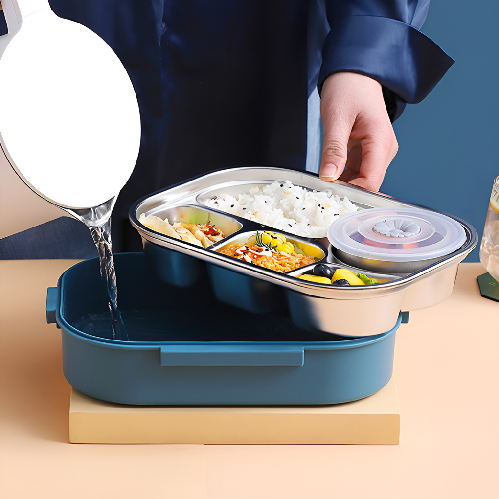 New3 model thermal stainless steel lunch box, ideal for meal prep and keeping food warm.