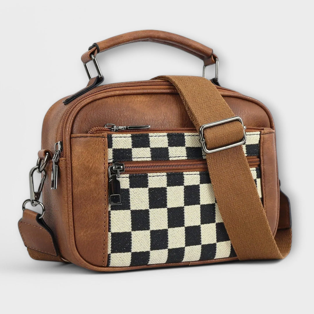 Modern women's shoulder bag, also worn as a crossbody, a must-have summer fashion accessory