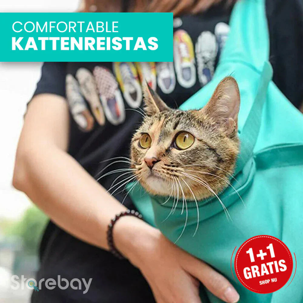 Ventilated cat carrier bag for comfortable and stress-free pet transport; essential cat supplies, 2-pack.