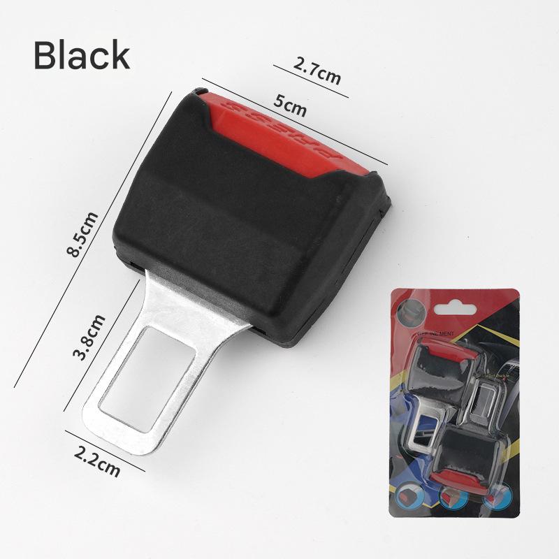Car seat belt extenders, universal fit, sold as a two-pack to increase seatbelt length and security.