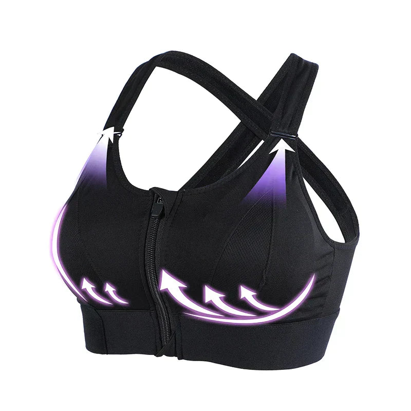Two women's workout bras, seamless and ultra-comfortable, ideal for activewear support