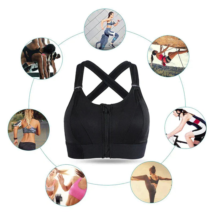 Breathable women's comfort sports bra 2-pack, providing high support for all activities