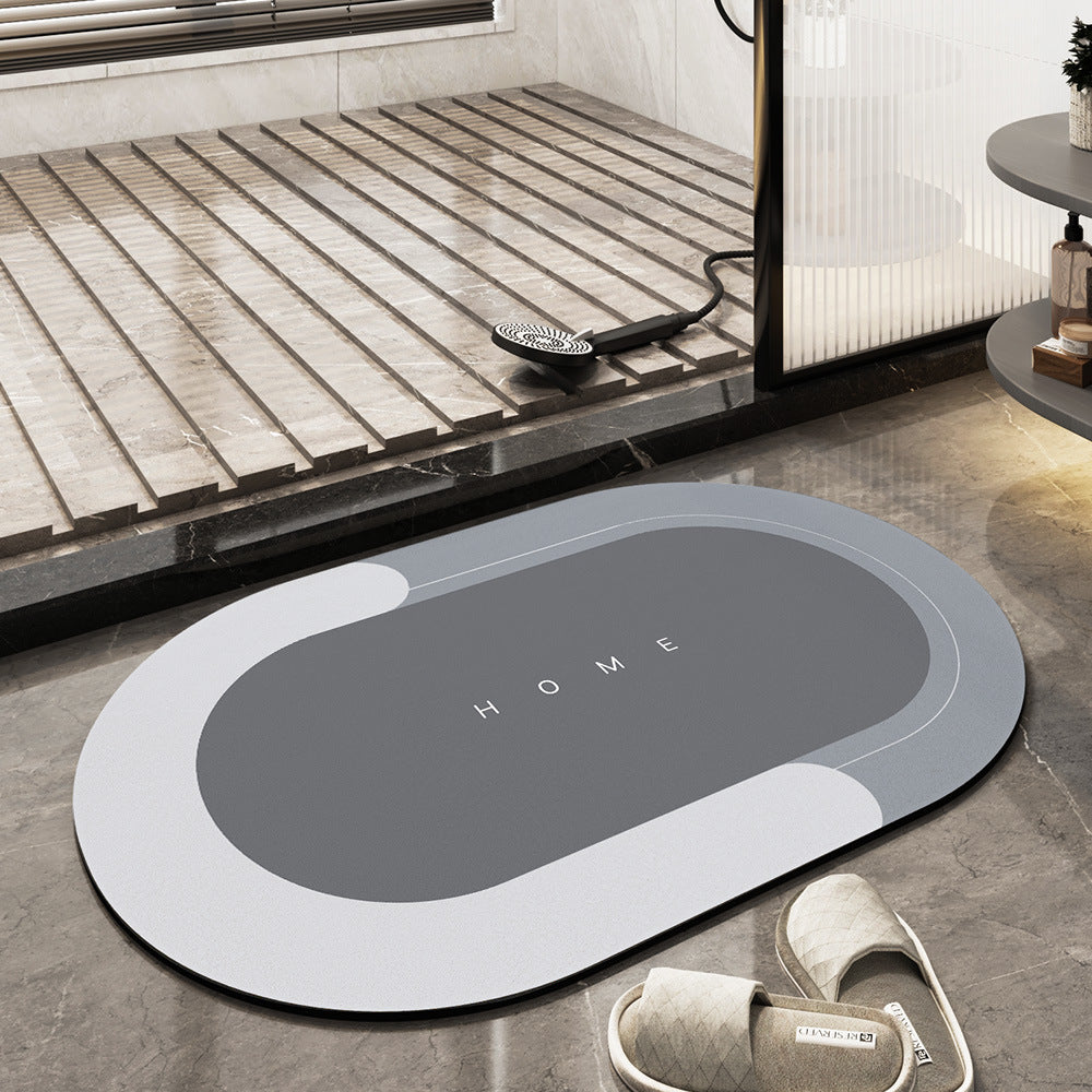 Home essential: Quick-dry bath mat, super absorbent, non-slip for ultimate floor safety.