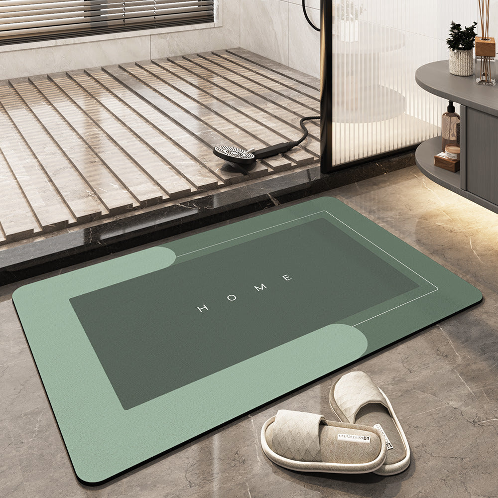 Easy-care washable bath mat, quick-dry, non-slip, and highly absorbent for busy homes.