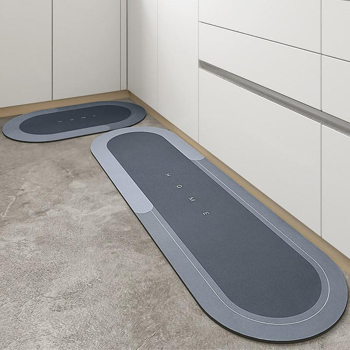 Comfortable quick-dry shower mat, super absorbent & non-slip for enhanced floor protection.