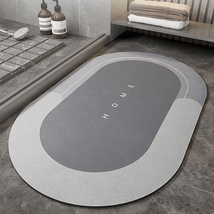 Modern bathroom decor: Ultra Absorbent, non-slip bath mat, quick-dry & easy to wash.