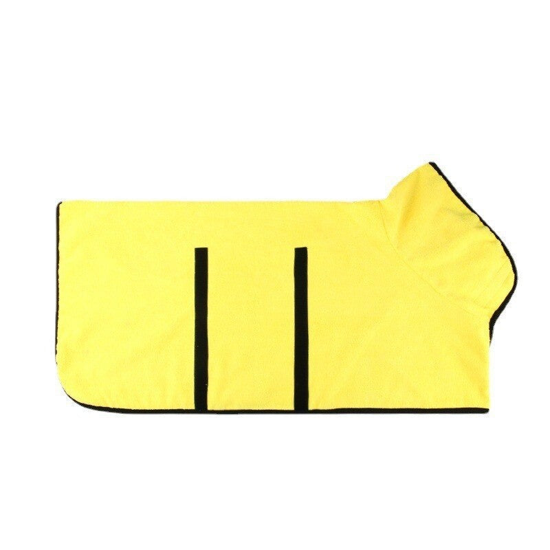 Quick-dry pet robe & absorbent dog towel for grooming. Keeps your dog warm and dry after baths or wet adventures.