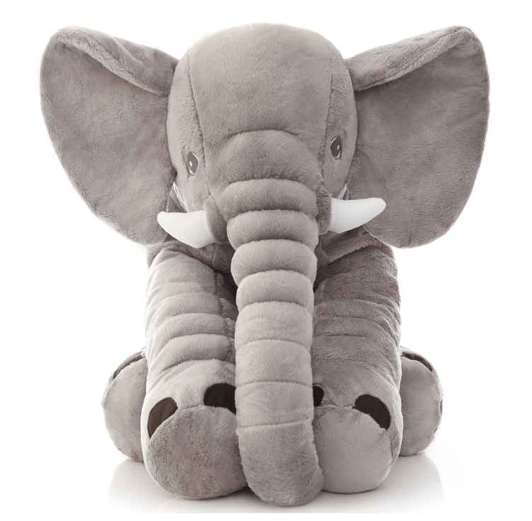 Softest elephant cuddle pillow, a premium plush toy for infant comfort and stylish kids' rooms.