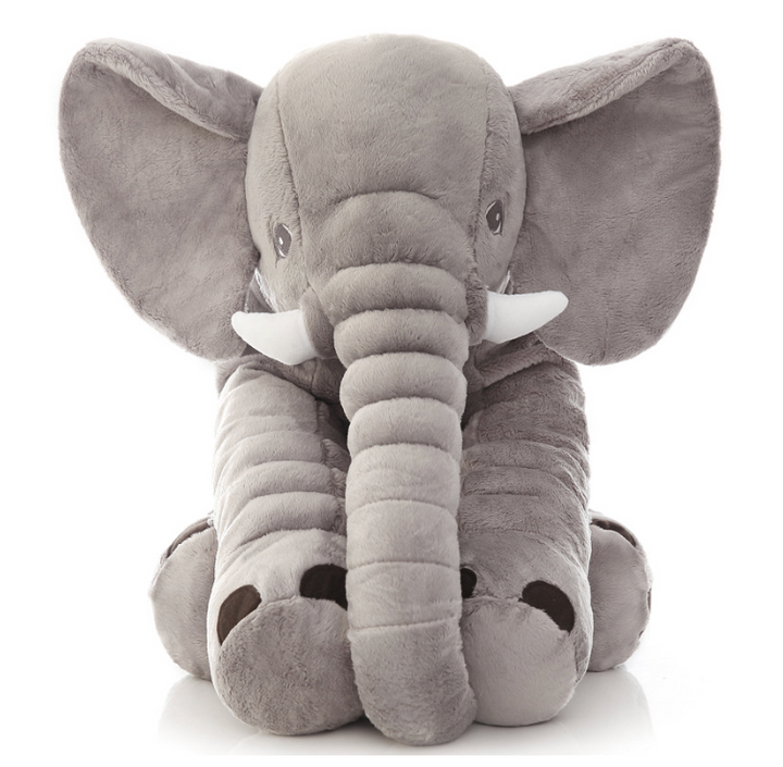 Softest elephant cuddle pillow, a premium plush toy for infant comfort and stylish kids' rooms.
