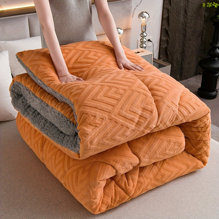 Inviting ultra-soft fleece blanket for ultimate relaxation. Snuggle up with this cozy, warm throw.