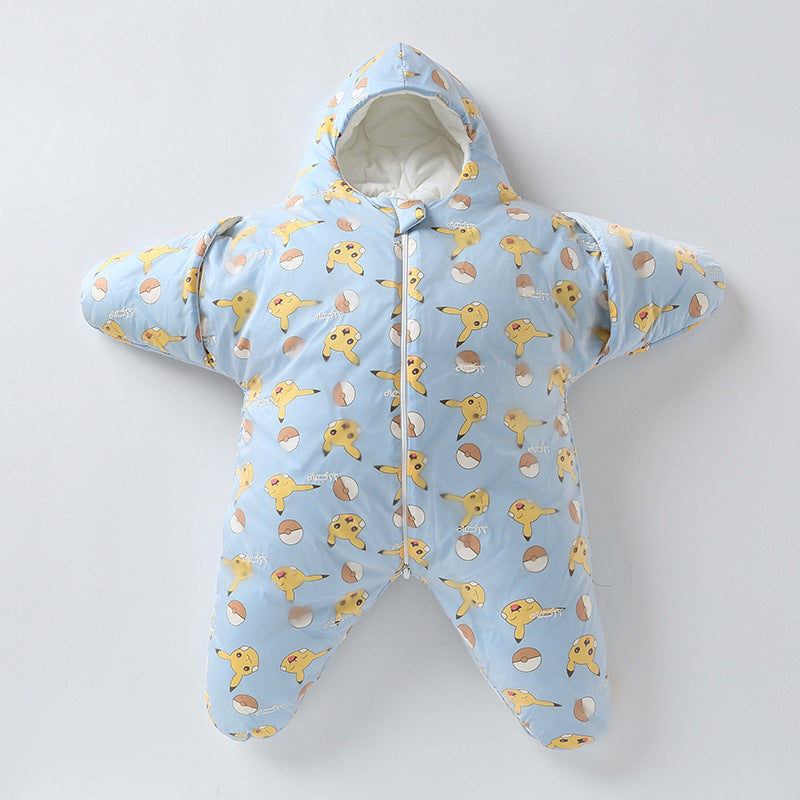 Comfortable star baby sleeping bag, ultra soft swaddle for your little one's rest.