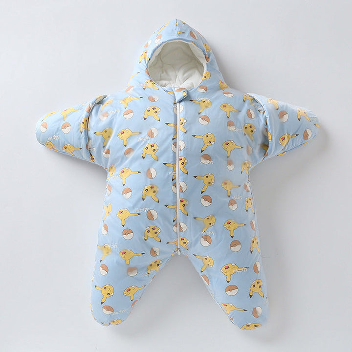 Comfortable star baby sleeping bag, ultra soft swaddle for your little one's rest.