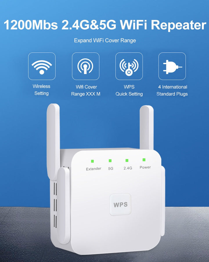 Eliminate WiFi dead zones with UltraXtend 5G signal amplifier. Enjoy strong, reliable home internet connectivity.