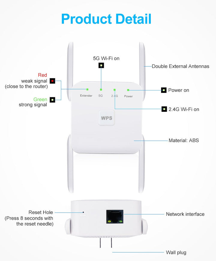 UltraXtend 5G WiFi booster ensures seamless streaming & connectivity for all smart devices with boosted home signal.