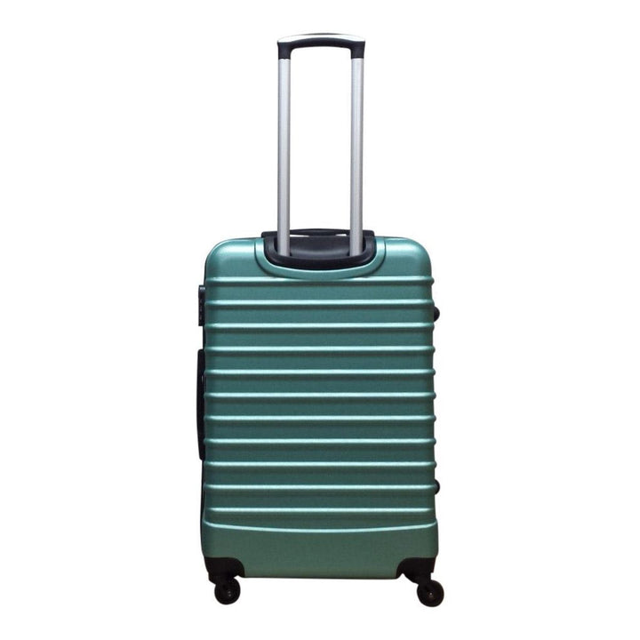 Wheeled 2-piece ABS hard-shell luggage set. Unisex travel suitcases with detachable wheels for easy transport.