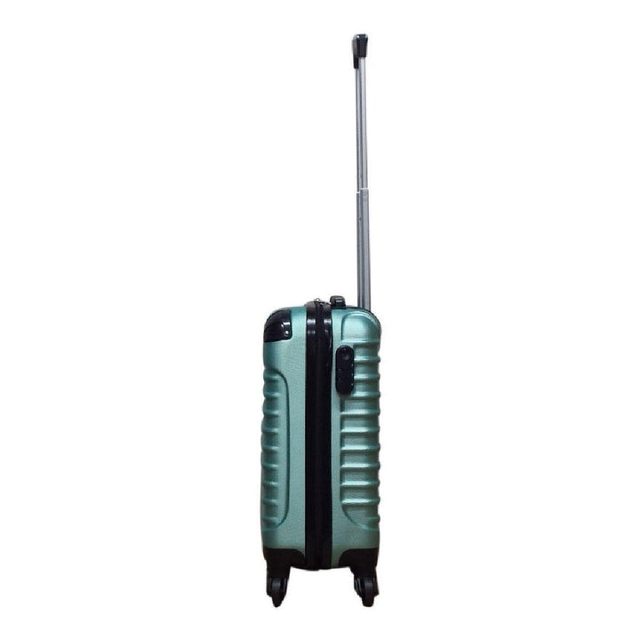 Protective ABS hard-shell 2-piece luggage set. Unisex wheeled suitcases built for durable, secure travel.