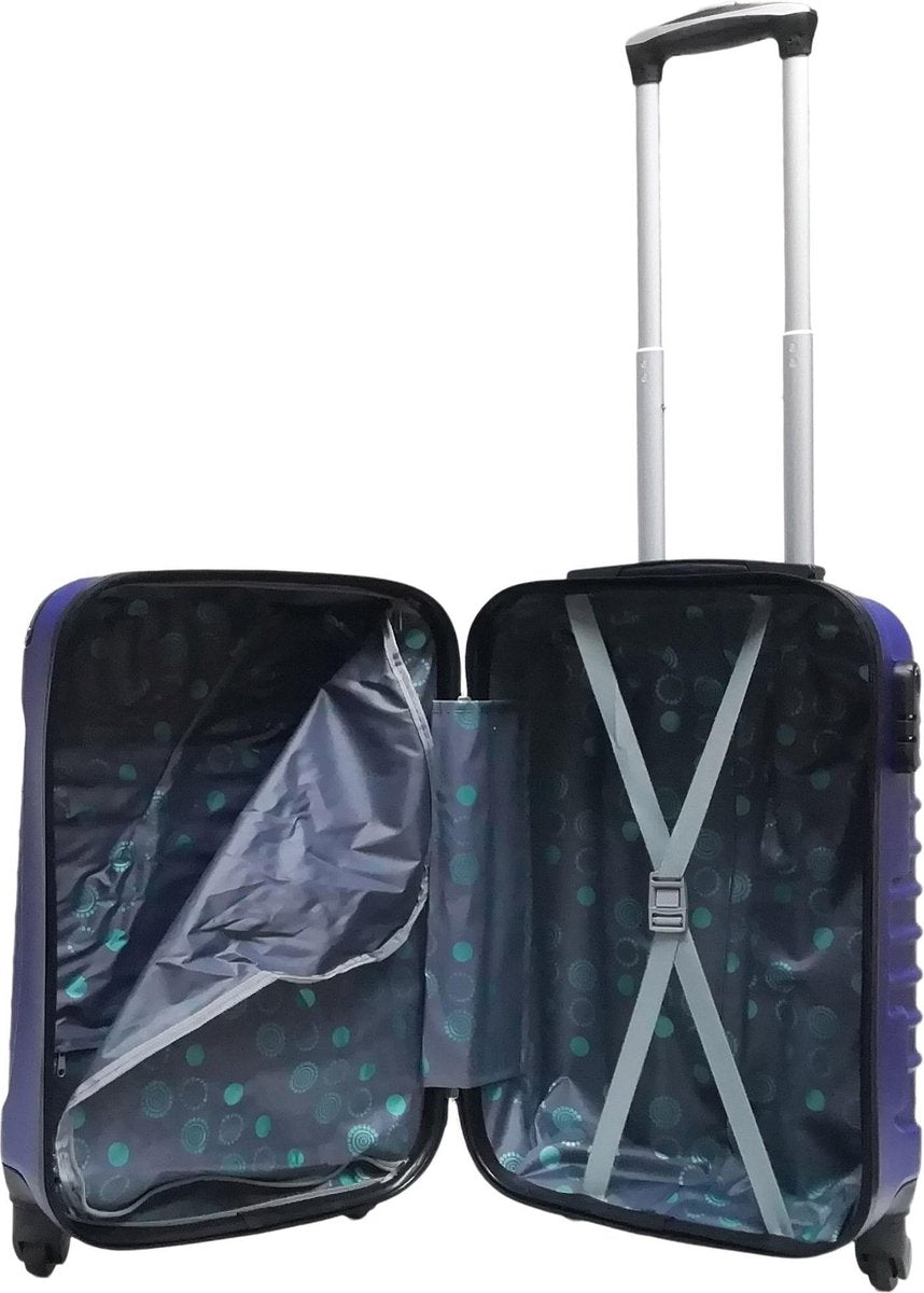 Complete 2-piece ABS travel set, featuring spacious interiors for all your essentials.
