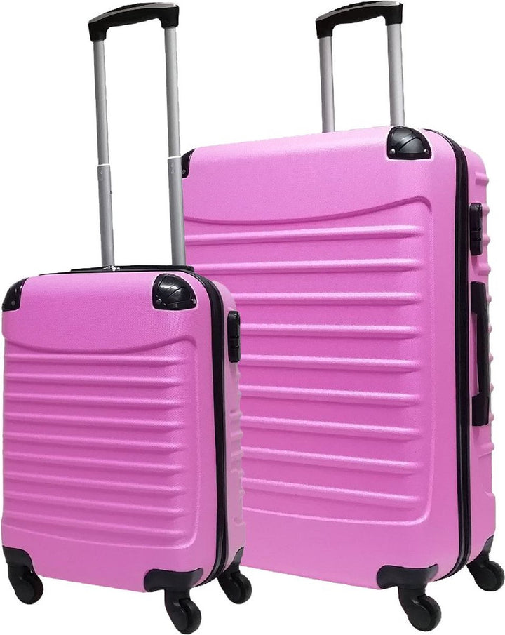 Robust 2-piece ABS suitcase set, designed for durability and a comfortable travel experience.