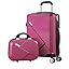 Premium unisex 2-piece durable ABS hard shell luggage set with TSA lock & 360° spinner wheels for travel.