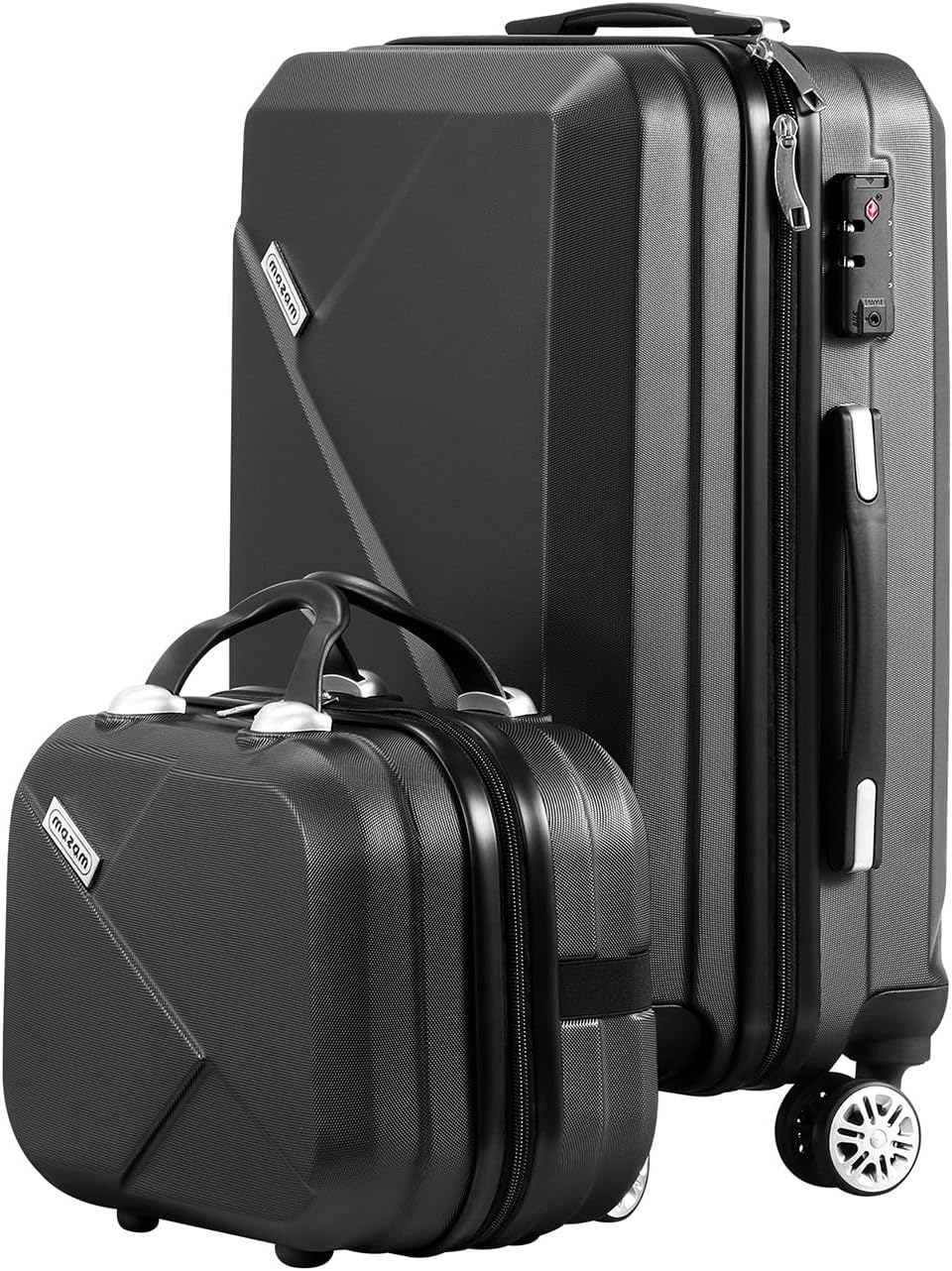 Airport-ready 2-piece hard shell luggage set with TSA lock & spinner wheels for effortless travel.