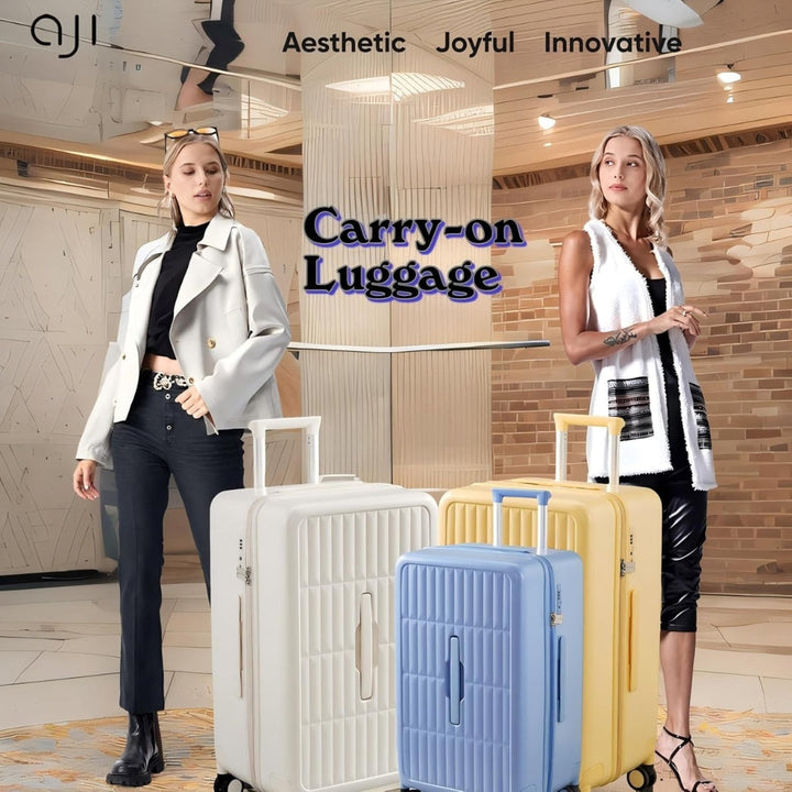 Durable airline-approved 20-inch carry-on with triple-layer PC shell and convenient TSA lock.