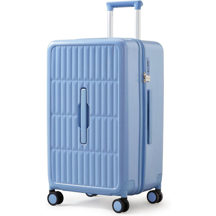 Durable 20" hard shell carry-on luggage with 3:7 split design, ideal for business travel & weekend trips.