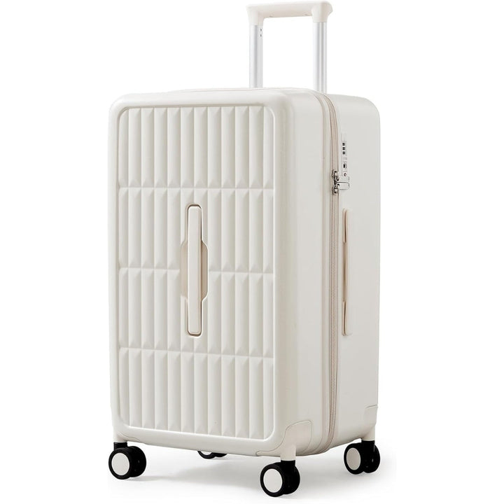 Airline-approved 20-inch carry-on with quiet spinner wheels, robust triple-layer PC shell & TSA lock.