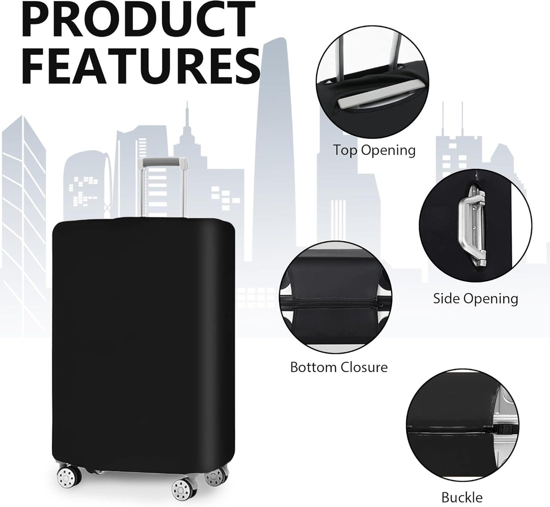 Unisex 3-piece anti-tear luggage cover set, perfect for protecting bags on vacation.