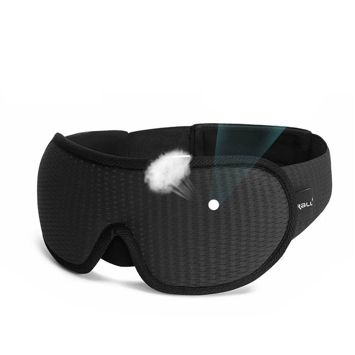 Unisex 3D contoured memory foam sleep mask for total blackout. Ideal for travel & restorative sleep.