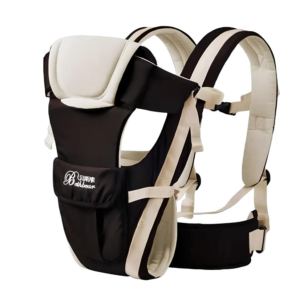 Ergonomic 4-in-1 breathable baby carrier wrap for comfortable, hands-free carrying of infants, newborns & toddlers.