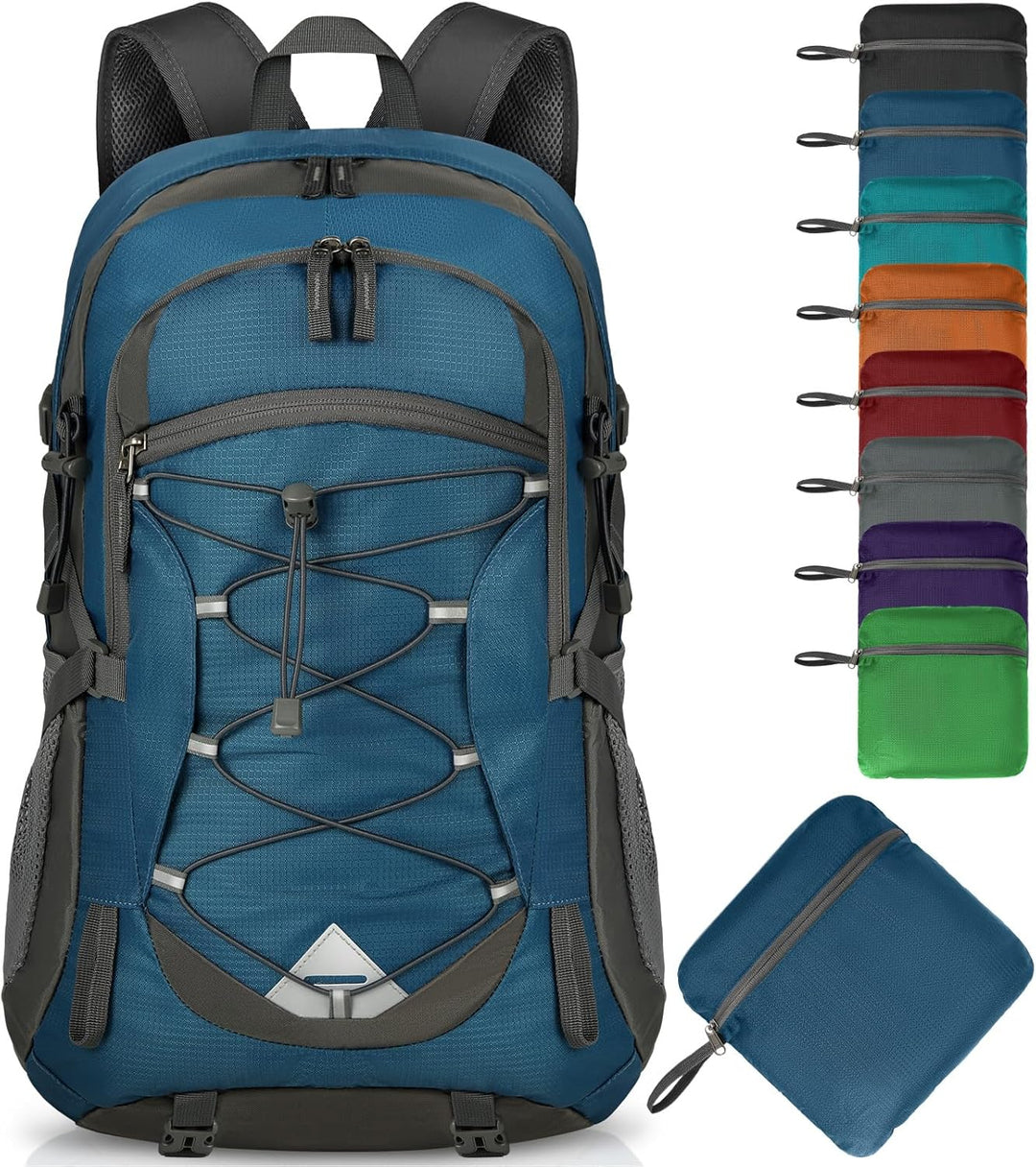 Unisex packable 40L waterproof camping backpack, ready for any adventure.