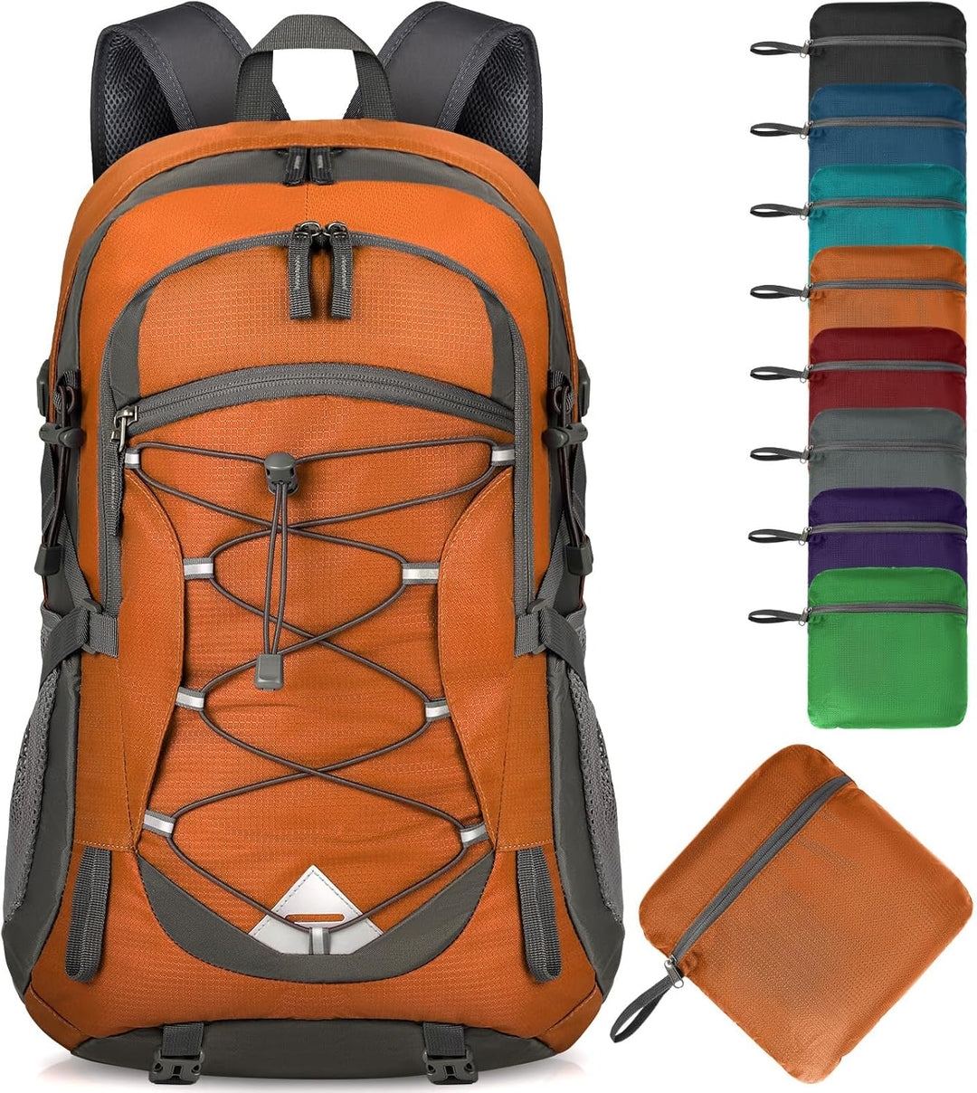 Versatile 40L waterproof camping backpack, lightweight and packable for outdoor trips.