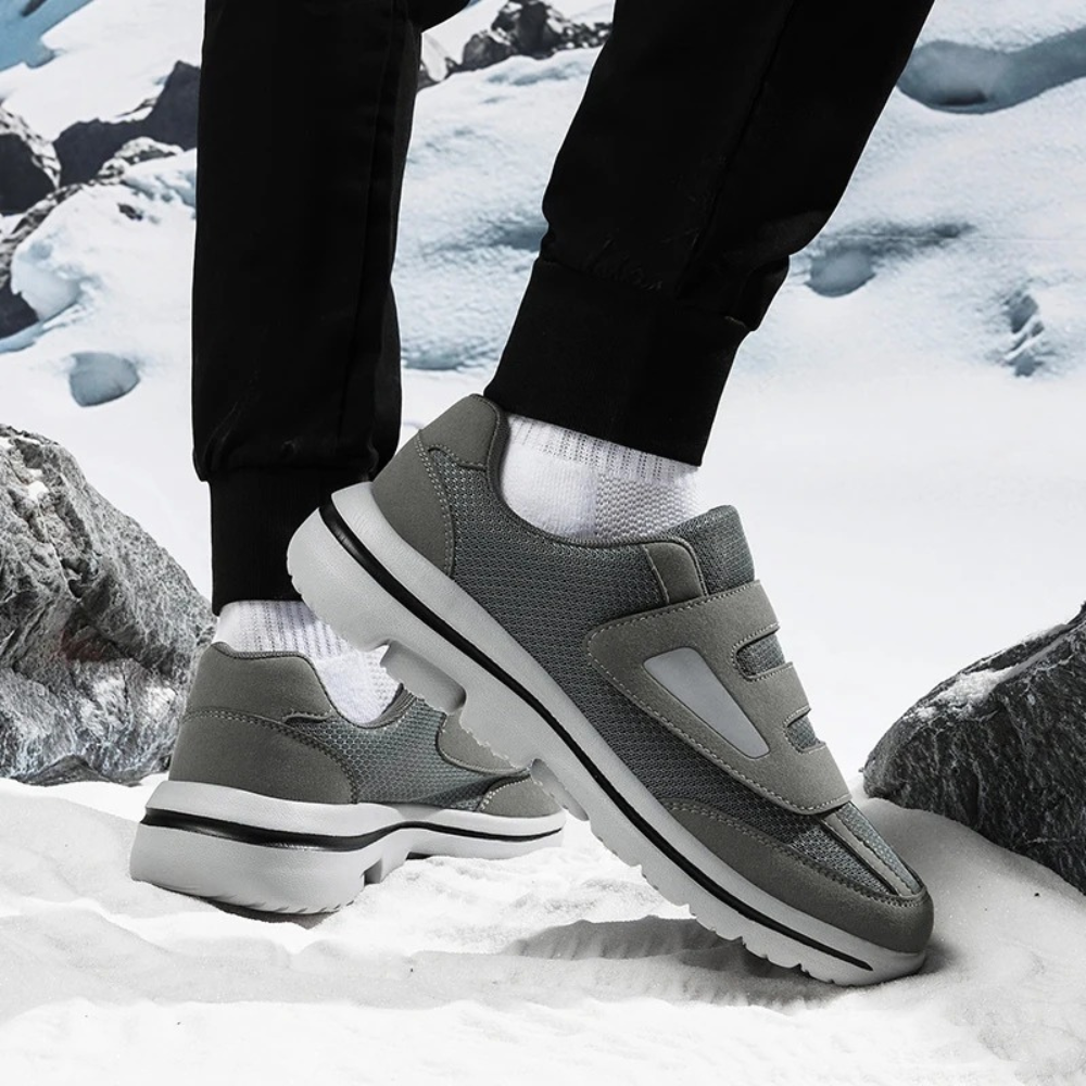 Orthopedic Comfort Plus shoes for foot relief. Unisex adjustable design supports diabetic and sensitive feet.