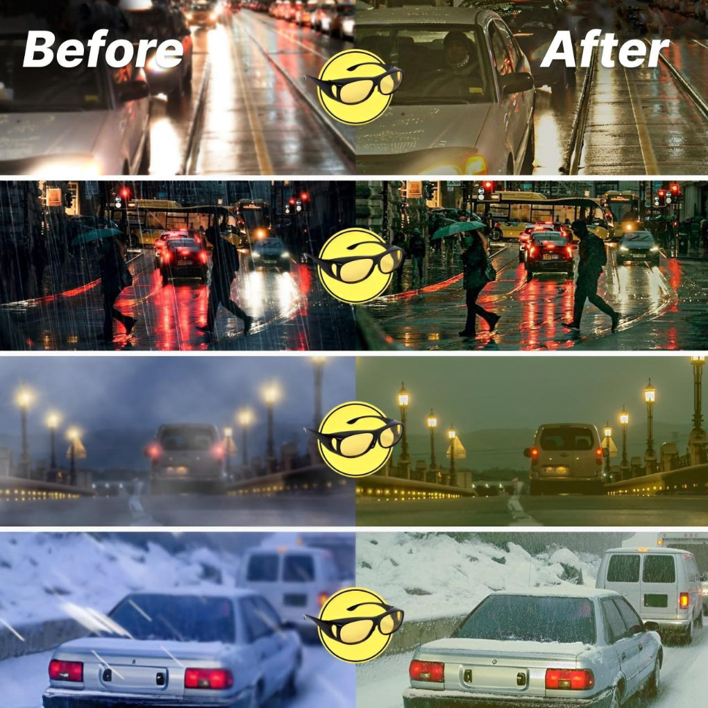 New4 unisex anti-glare glasses, essential auto accessory for enhanced night driving vision