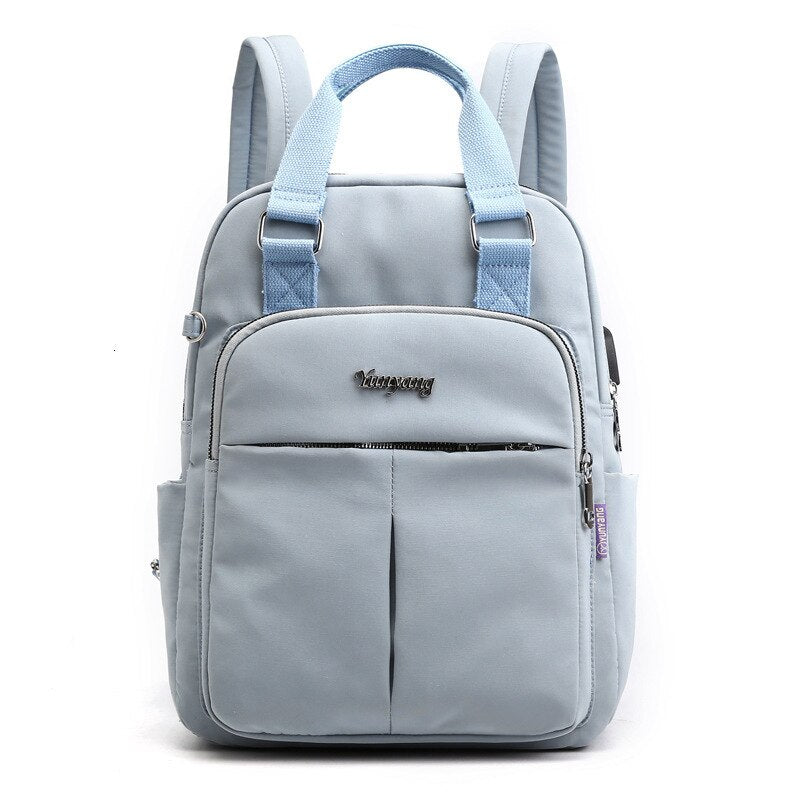 Secure anti-theft travel backpack. Hidden zippers, durable, water-resistant. Keep valuables safe while commuting.
