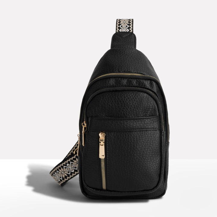 Unisex anti-theft crossbody sling bag with security features, RFID protection, perfect for travel & everyday carry