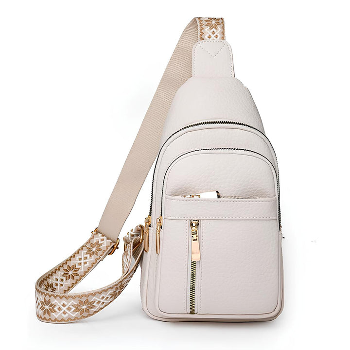 Stylish anti-theft casual sling bag in gray, ideal for men & women, featuring multiple pockets for secure storage