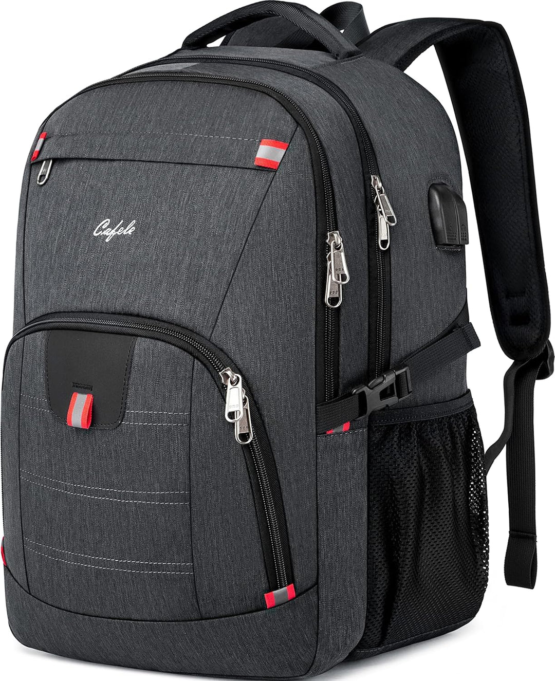 Versatile anti-theft tech backpack, water-resistant for all weather, with a practical USB port.