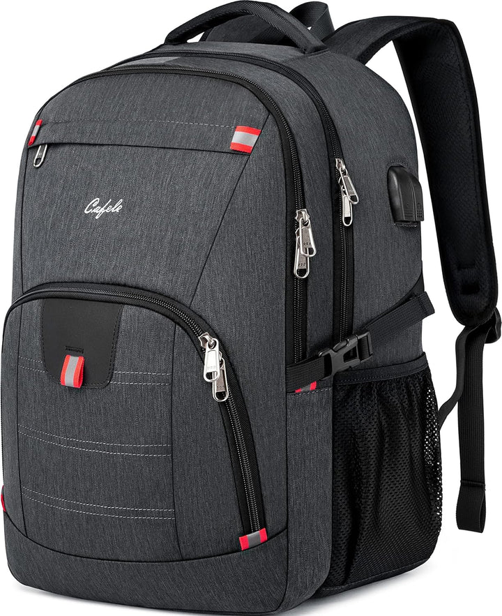 Versatile anti-theft tech backpack, water-resistant for all weather, with a practical USB port.
