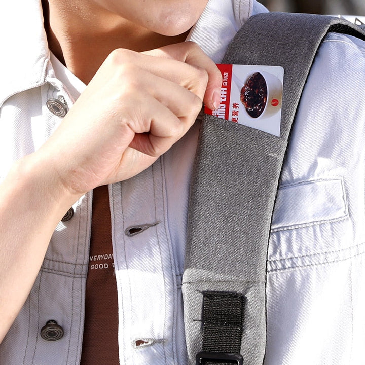 Durable water-resistant anti-theft backpack, hidden zippers & USB port, perfect for secure daily carry.