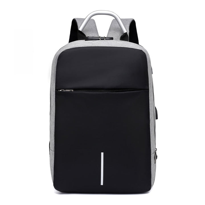 Anti-theft travel laptop backpack with hidden zippers & USB charging. Water-resistant for secure journeys.