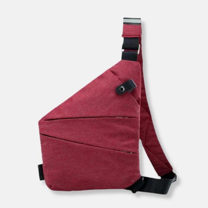 Detail of the adjustable, cut-resistant strap on the Anti-Theft Urban Crossbody Bag