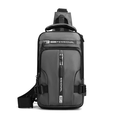 Stylish unisex anti-theft commuter backpack, water-resistant, suitable for all weather conditions