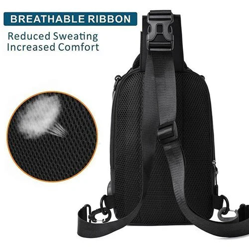 Secure unisex laptop backpack, water-resistant design protects electronics from rain and spills