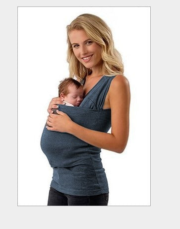 Effortless hands-free baby carrier t-shirt, a soft unisex sling for comfortable newborn & infant support.